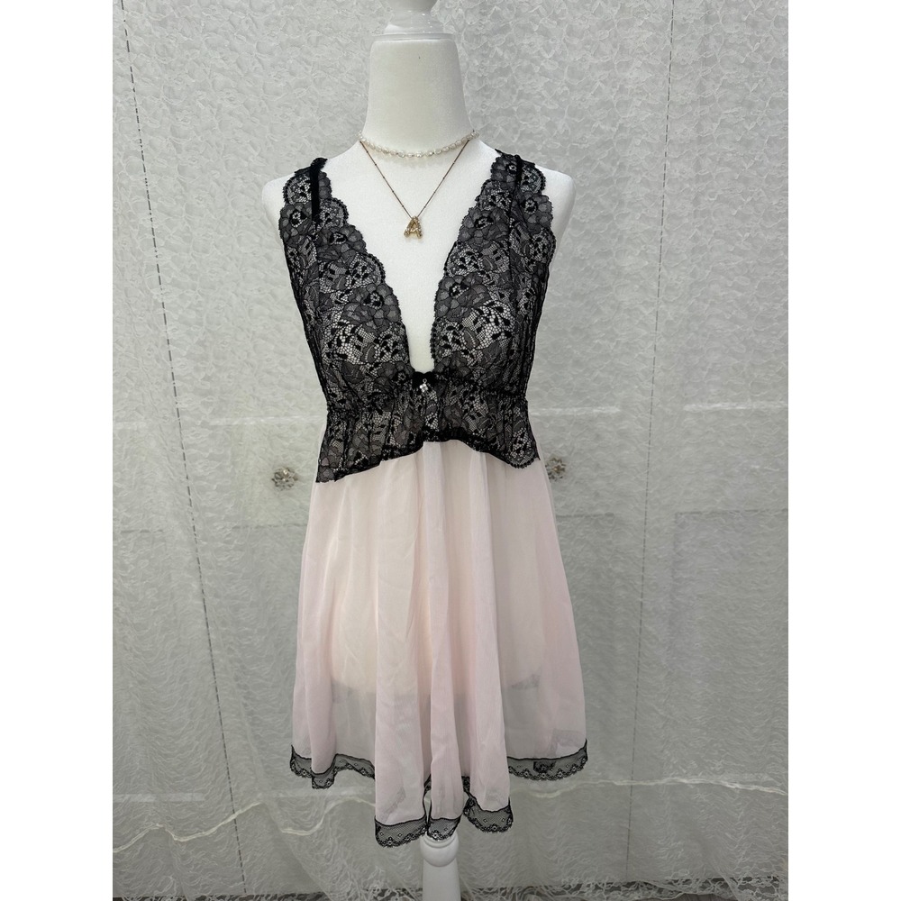 Coquette lace slip dress
